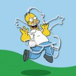 Atrapa a Homero en el momento Justo