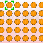 Detén el juego en la naranja invertida