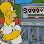 Juego Homero en estación de gasolina