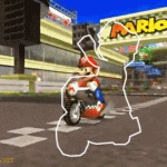 Atrapa a Mario Bros en la Moto