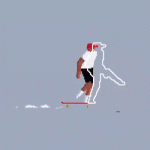 Captura al hombre en patineta