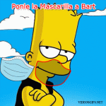 Ponle la mascarilla a Bart Simpsons