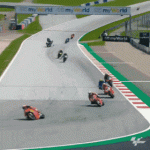 Accidente Valentino Rossi en cámara lenta (2020)