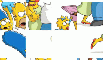 Assemble the Simpsons puzzle