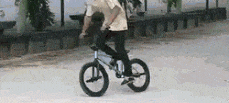 Insane bicycle riding skill