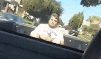 When you sit back on a truck