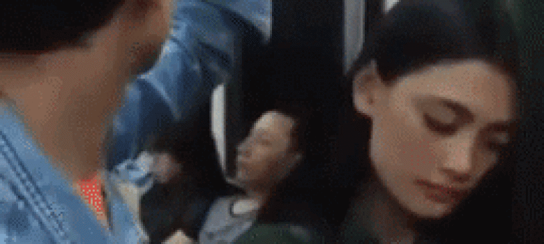 Falling out of sleep on the train