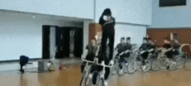 Running on top of cyclists