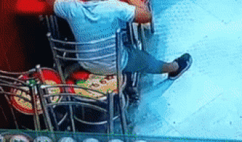 Maybe sit normally next time