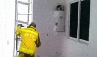 Cat vs Firefighter