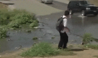 It was not his lucky day