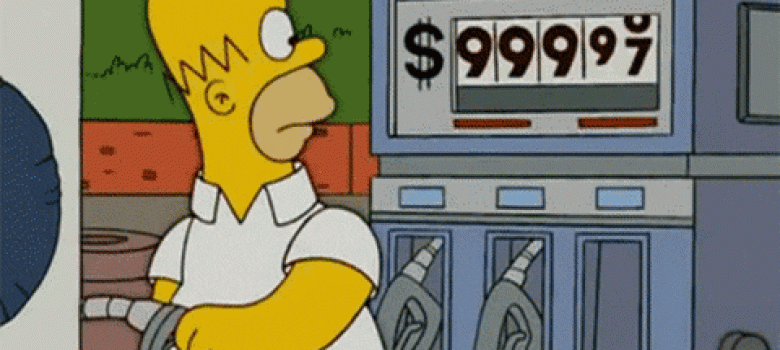 Homer game at gas station