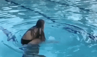 Jumping in pool