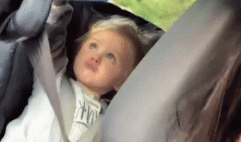 Taking a selfie in the car