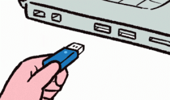 Please connect the USB