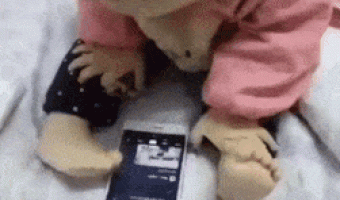 Baby on the phone