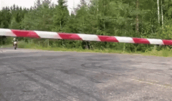 Spectacular bar jump on a motorcycle