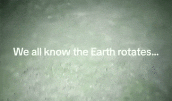 Stabilized time-lapse showing earth’s rotation