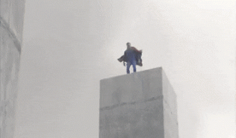 Superhero landing