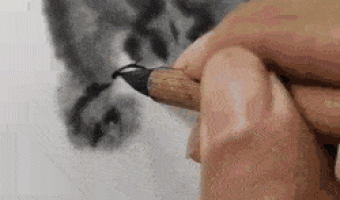 The way he paint cats