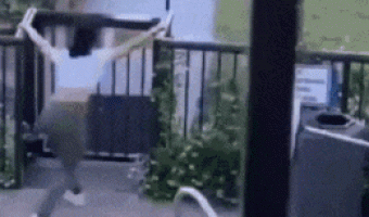 To climb a fence