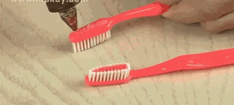 Trick for brushing